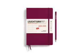 LEUCHTTURM WEEKLY PLANNER A5 18 MONTHS 2024-2025 PORT RED 370720